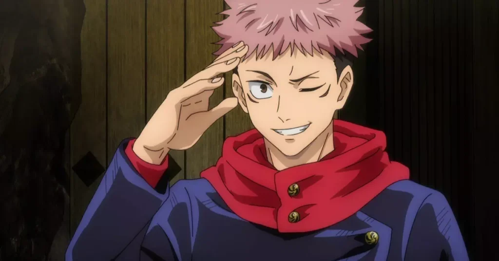 Main characters of Jujutsu Kaisen: Yuji Itadori