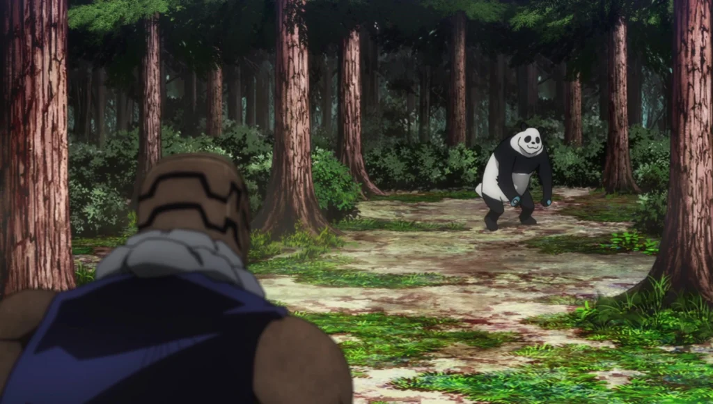 Fight between Panda and Mechamaru