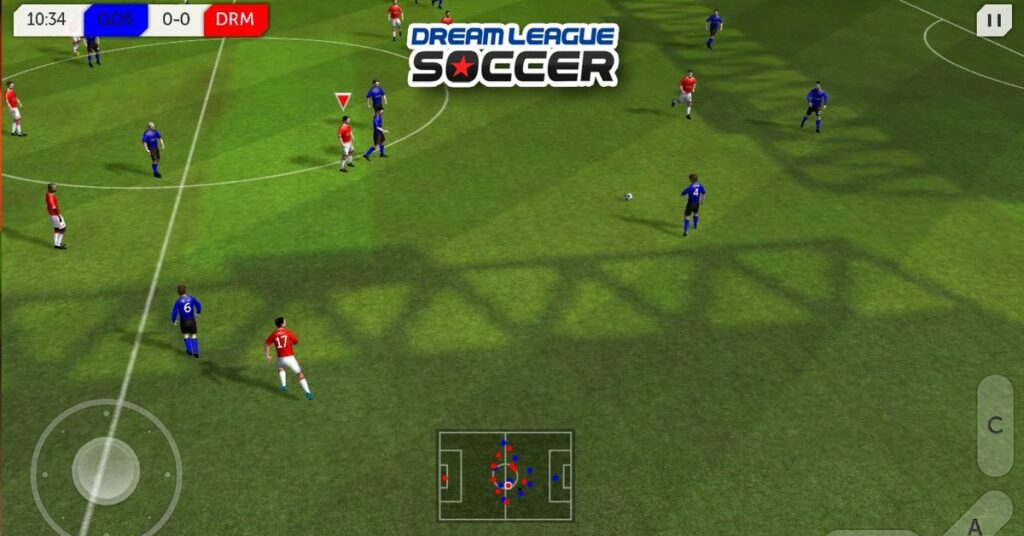 The best soccer games for cell phones include Dream League Soccer!