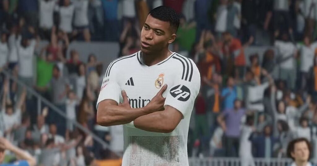 Kylian Mbappe in the EA FC 25 game