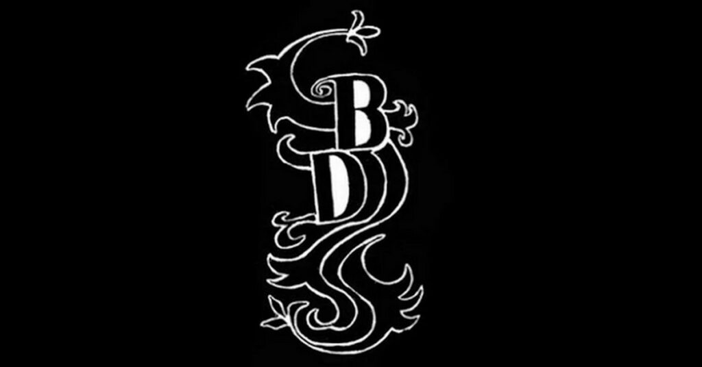 Symbol representing the Black Dragons gang in the anime Tokyo Revengers. Represented by a B and a D.