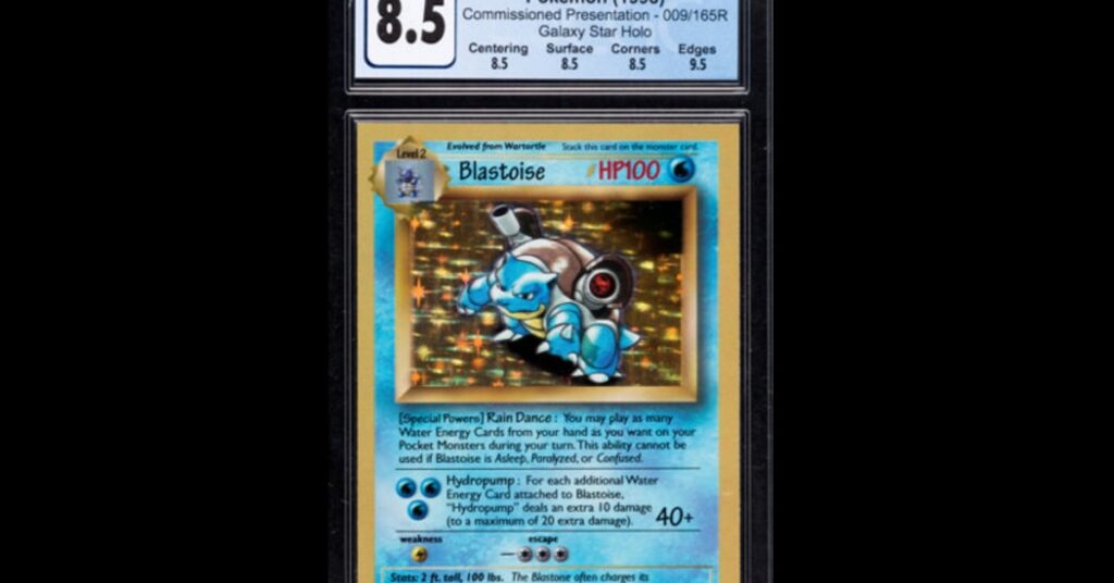 Carta Pokémon con Blastoise